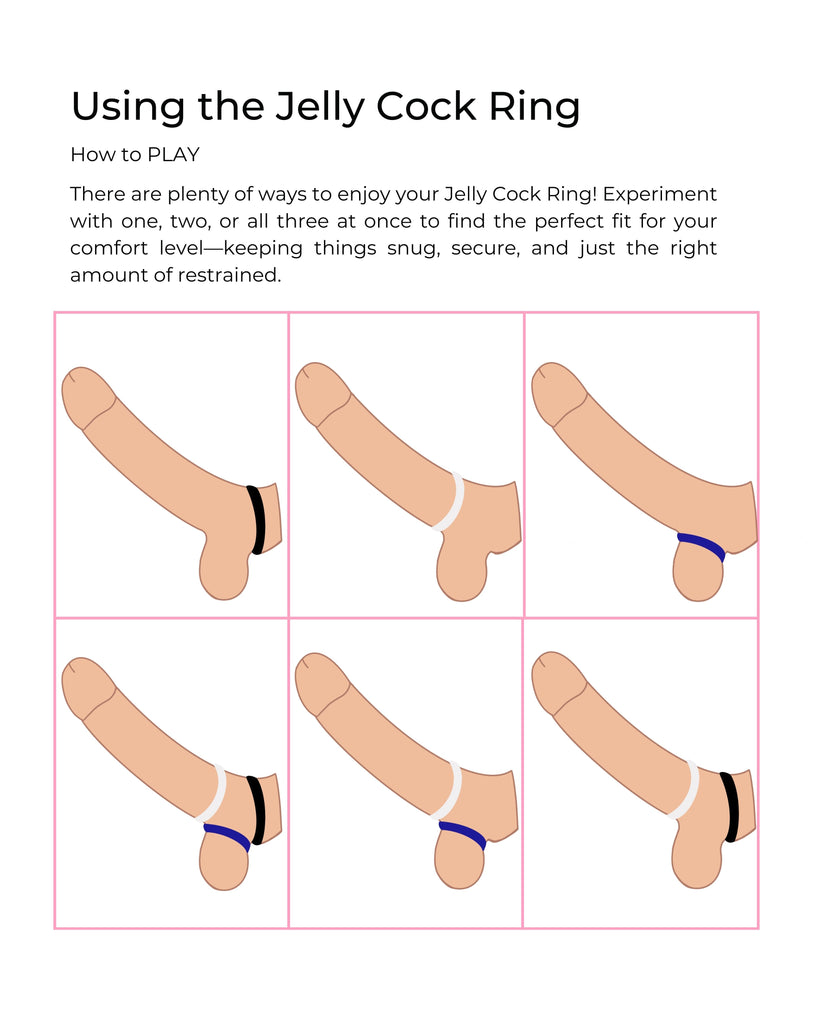 Jelly Smooth Cock Ring: How To use