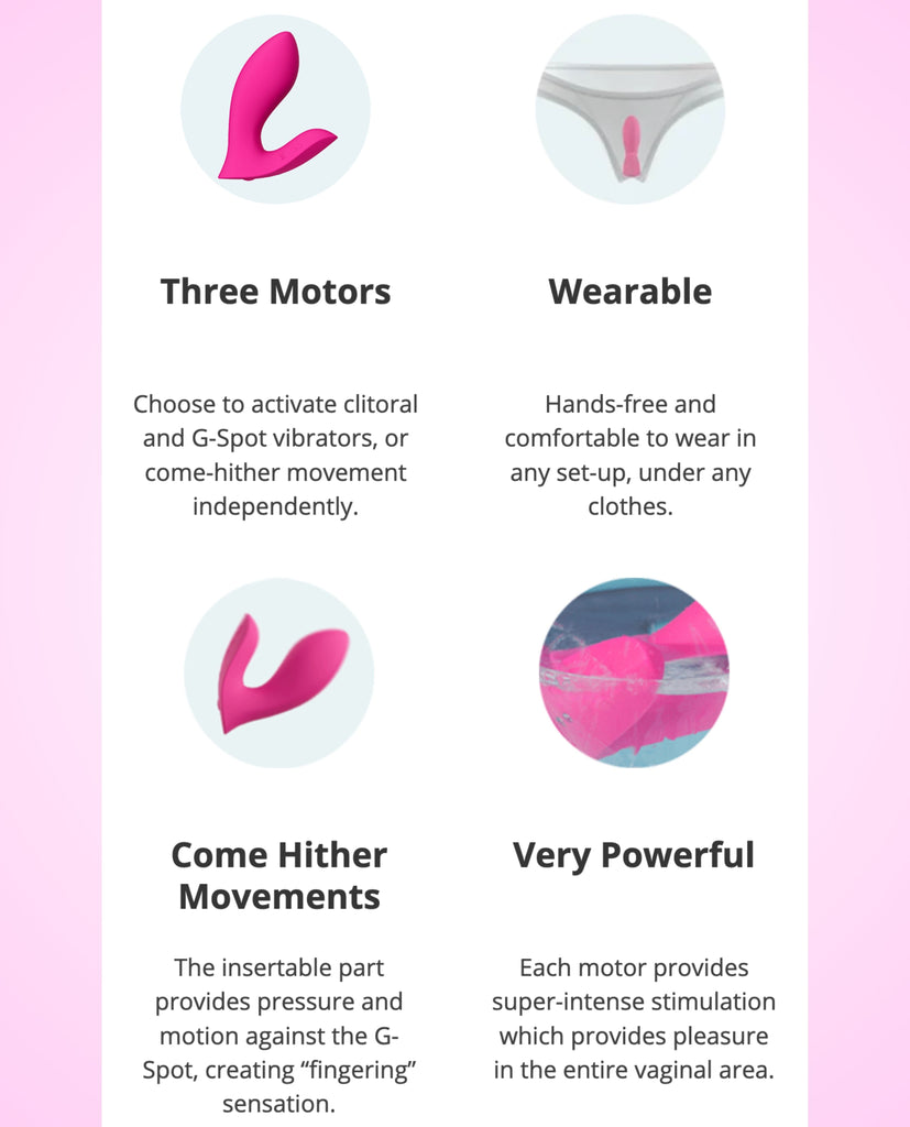 Lovense Flexer App-Controlled Panties Vibrator Key Features