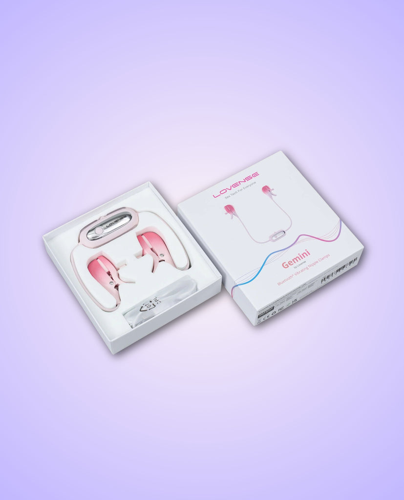 Lovense Gemini App-Controlled Vibrating Nipple Clamps's Packaging