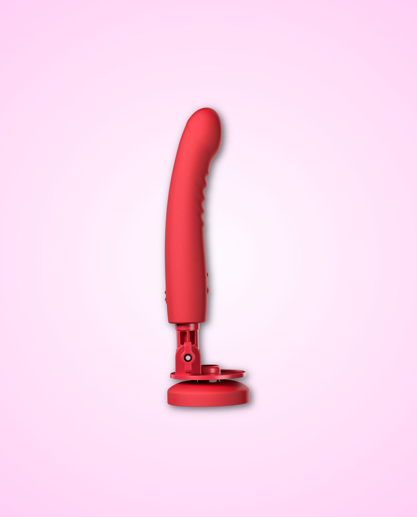 Lovense Mission 2 Vibrating Suction Cup Dildo Textured Ridges