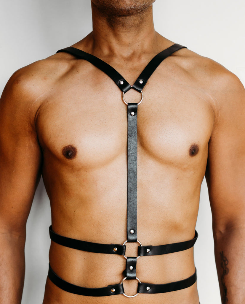 Maverick Leather Fetish Suspender Body Harness