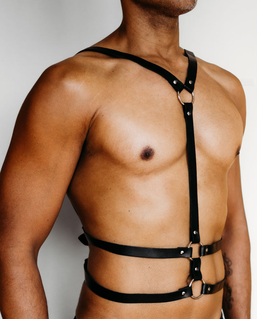 Maverick Leather Fetish Suspender Body Harness