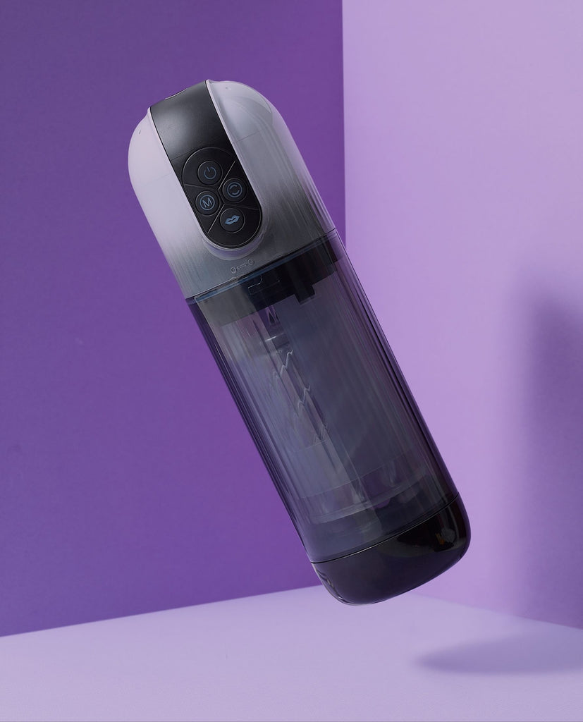 Explore the depths of your own pleasure with the Poseidon Rotating Suction Masturbator!