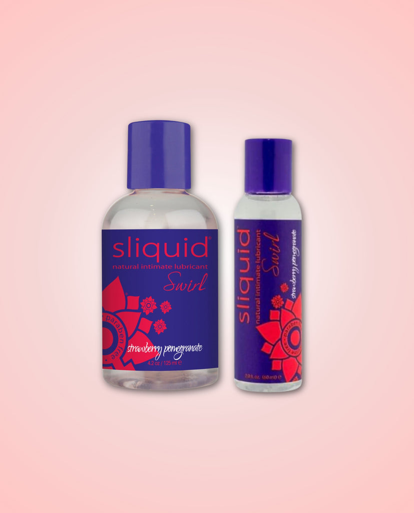 Sliquid Swirl Natural Flavoured Lubricant Strawberry Pomegranate 60ml or 125ml