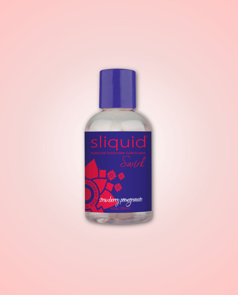 Sliquid Swirl Natural Flavoured Lubricant Strawberry Pomegranate 125ml