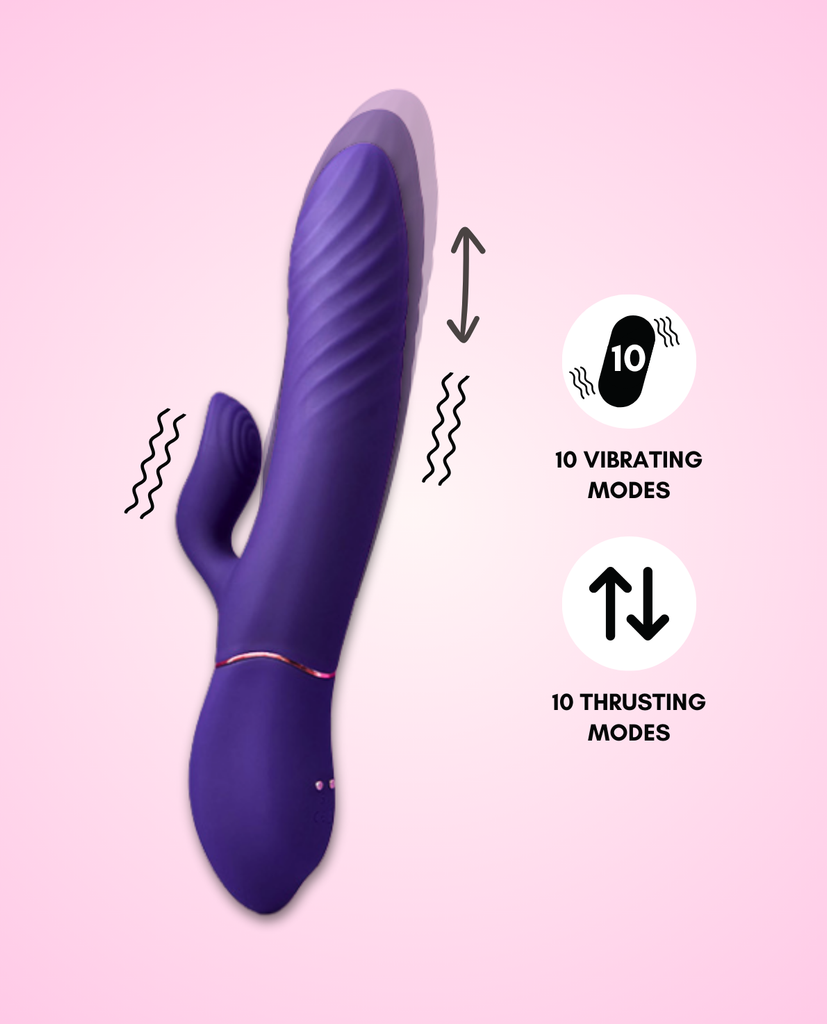 Godiva Rabbit Thruster Vibrating Dildo